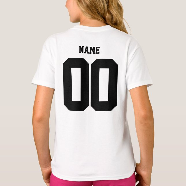 camisetas de familia Personalizados, chicas de nom (Reverso)