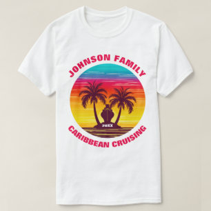 Camisetas de familias caribeñas que cruzan el atar
