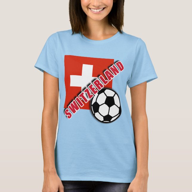 camisetas de fans del fútbol mundial de SUIZA (Anverso)