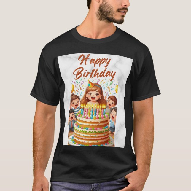 camisetas de feliz cumpleaños (Anverso)