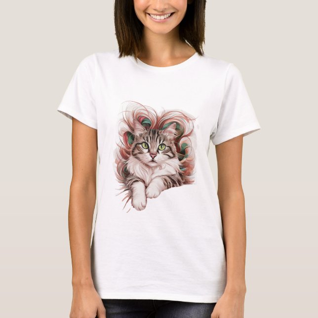Camisetas de fotos para gatos (Anverso)