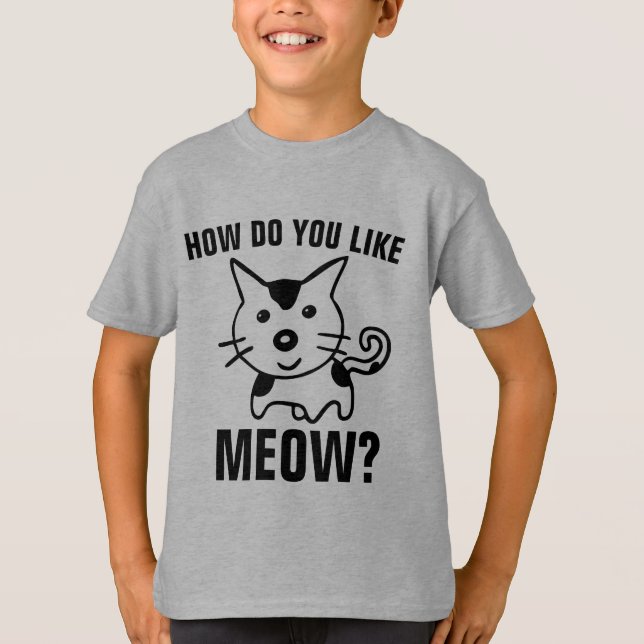 CAMISETAS DE GATO DIVERSAS PARA NIÑOS (Anverso)