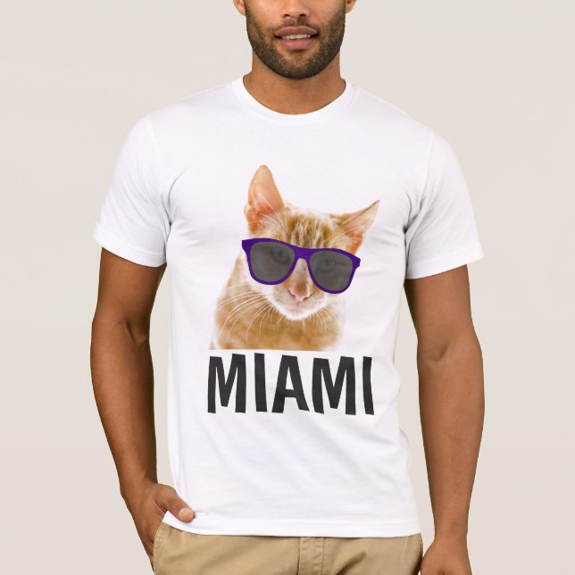 Camisetas de gato MIAMI FLORIDA (Anverso)