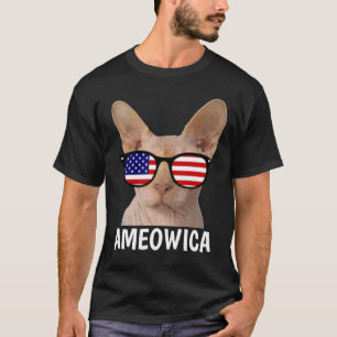 Camisetas de gato patriótico, Sphynx, AMEOWICA