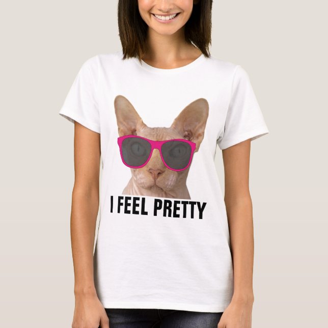 Camisetas de gato SPHYNX que siento BONITO (Anverso)