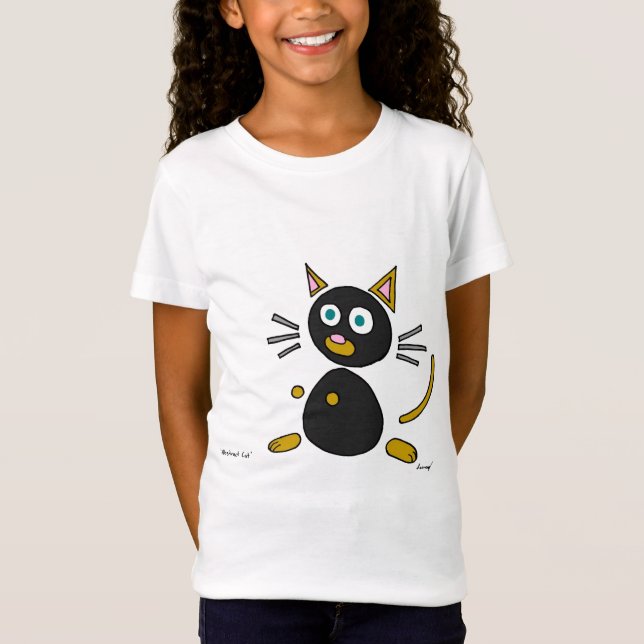 Camisetas de gatos abstractos (Anverso)