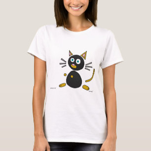 Camisetas de gatos abstractos