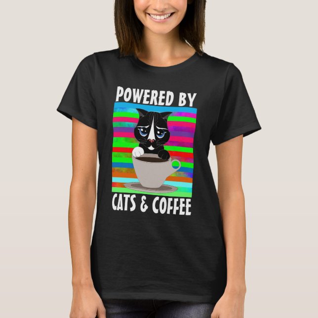 CAMISETAS DE GATOS Y CAFÉ (Anverso)