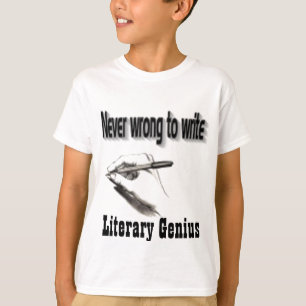 camisetas de genio literario