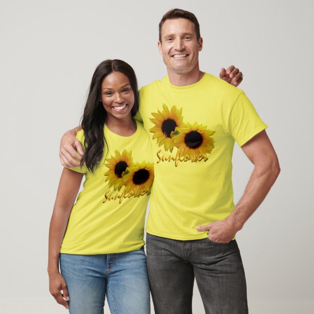 Camisetas de girasol masculino Shirt de girasol or (Unisexo)