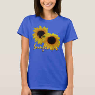 Camisetas de girasol para mujeres Camisa de giraso