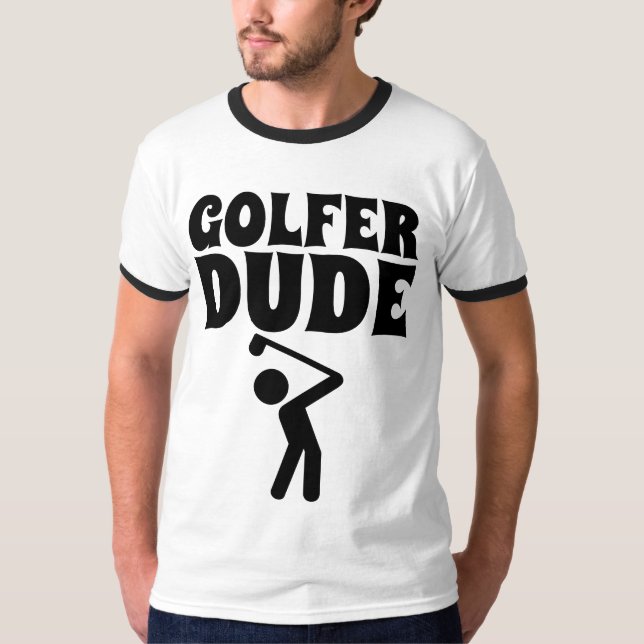 CAMISETAS DE GOLF PARA HOMBRES, DUDE DE GOLFER (Anverso)