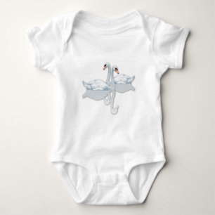 Camisetas de gráficos de clipart de cisne blanco p