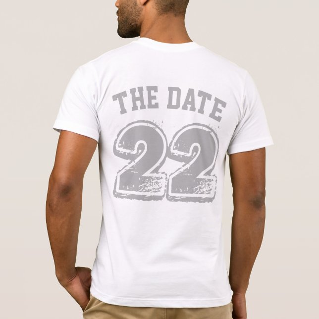 Camisetas de Guardar la Fecha (Reverso)