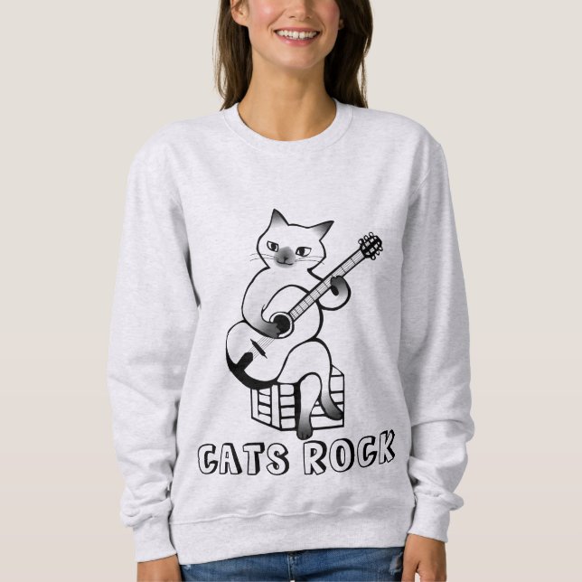 Camisetas de guitarra para gatos (Anverso)