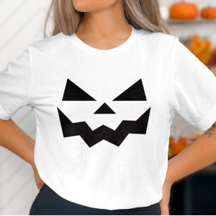Camisetas de Halloween con piel de calabaza