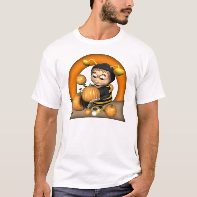 Camisetas de Halloween de la abeja ocupada (Anverso)
