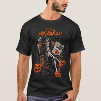 camisetas de halloween divertidas esqueleto espelu