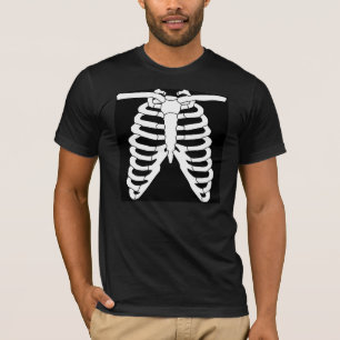 Camisetas de Halloween, jaula de costillas
