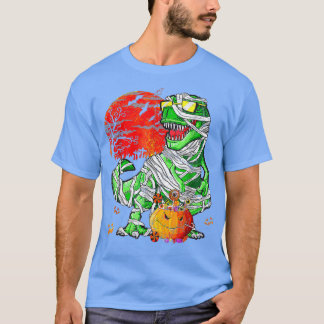 Camisetas de Halloween para Boys Dinosaur Skeleton