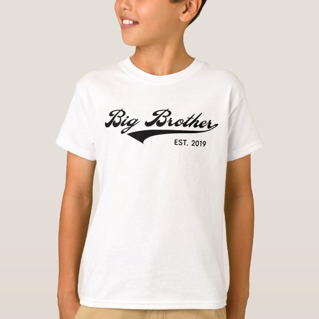 Camisetas de hermano mayor (Est/desde el año (Anverso)