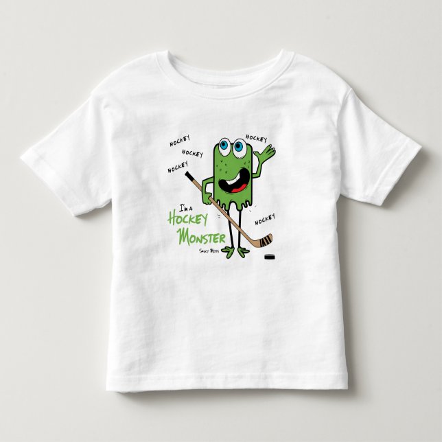 Camisetas de hockey Monster Toddler (Anverso)