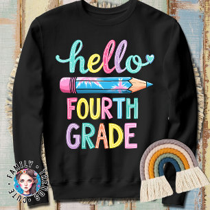 Camisetas de Hola Maestra de 4to Grado para Mujere
