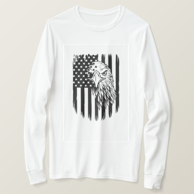 Camisetas de hombre con estampado de águila (Anverso del diseño)