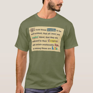 Camisetas de hombre con una declaración.