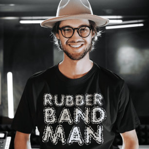 CAMISETAS DE HOMBRE DE LA BANDA DE GOMA RETRO DE L