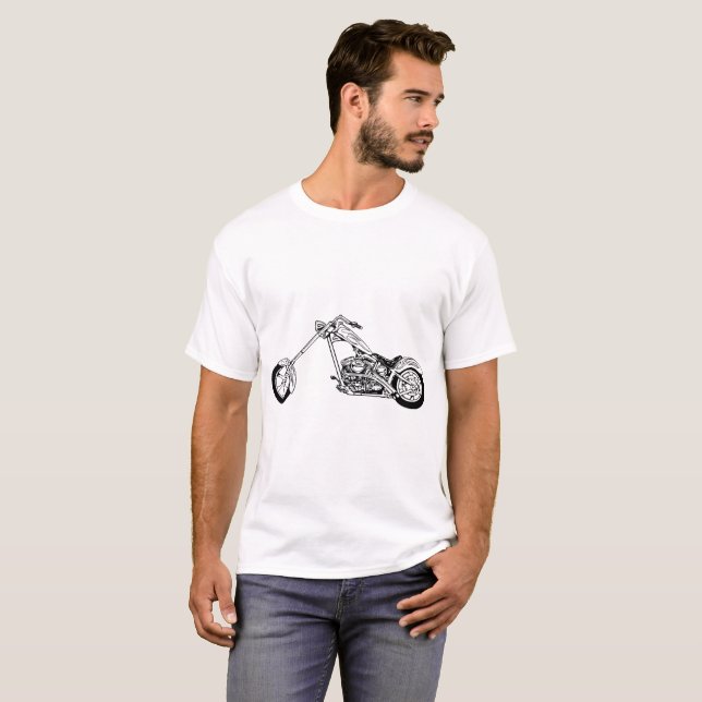 Camisetas de hombre - Motocicleta (Anverso completo)