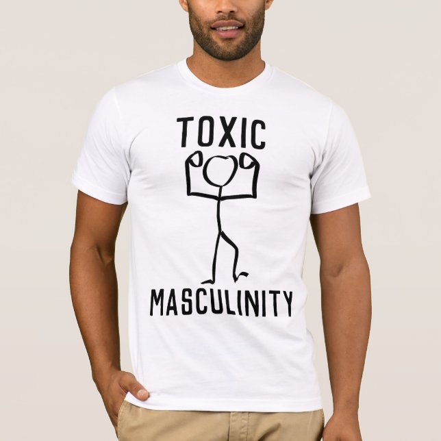 Camisetas DE HOMBRES DIVERTIDOS, MASCULINIDAD TÓXI (Anverso)