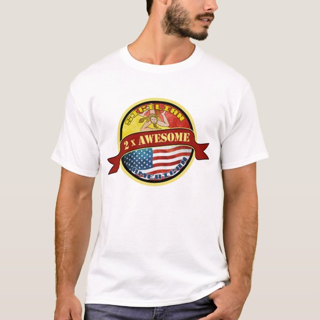 Camisetas de hombres sicilianos estadounidenses (Anverso)