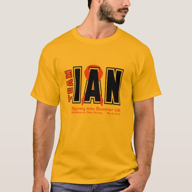 Camisetas de Ian 5K del equipo (Anverso)