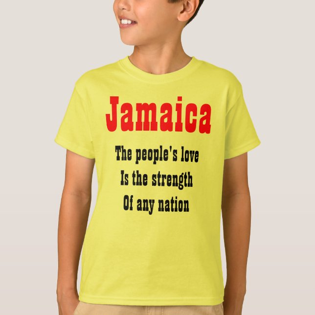 Camisetas de jamaica de amor de la gente (Anverso)
