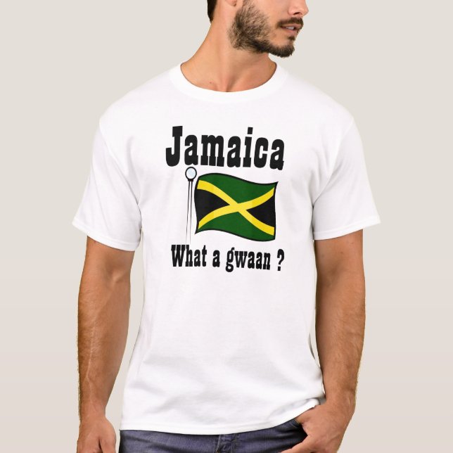 Camisetas de Jamaica, qué gwaan (Anverso)