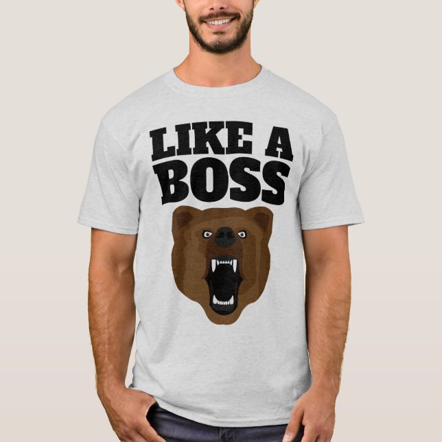 CAMISETAS DE JEFE DE LA DIVERSIÓN DEL OSO GRIZO (Anverso)