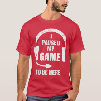 Camisetas de juego Foreen Boys Pausaron Mi Juego G