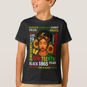 Camisetas de Juneteenth Celebrando la Libertad Neg