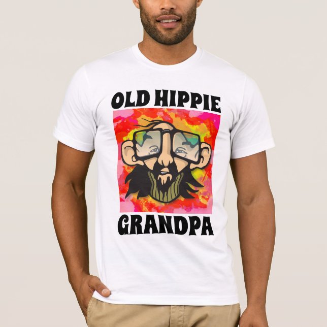 CAMISETAS DE LA ANTIGUA HIPPIE GRANDPA (Anverso)