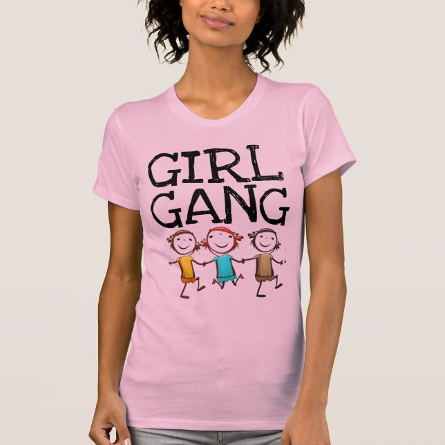 CAMISETAS DE LA BANDA DEL chica (Anverso)
