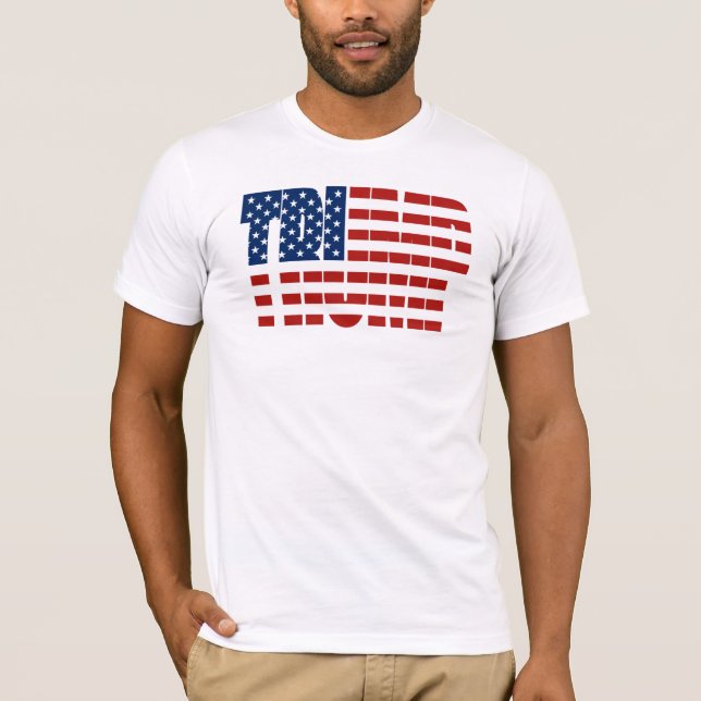 Camisetas de la bandera americana del TRIUNFO (Anverso)