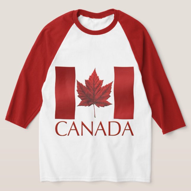 Camisetas de la Bandera de Canadá Camisetas de rec (Distribución)