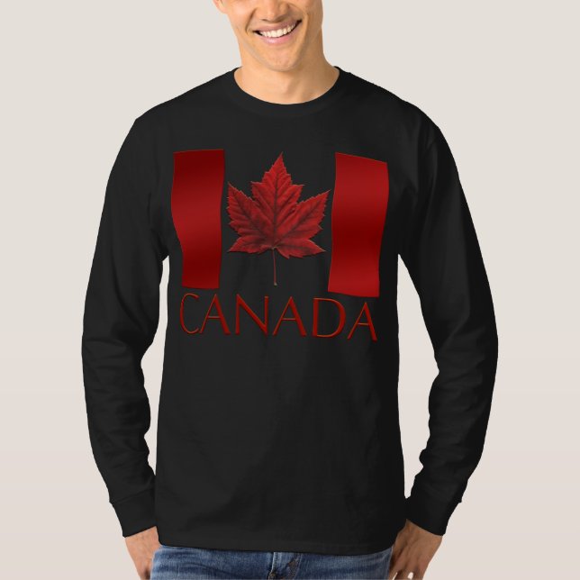 Camisetas de la bandera de Canadá llevan mucho tie (Anverso)
