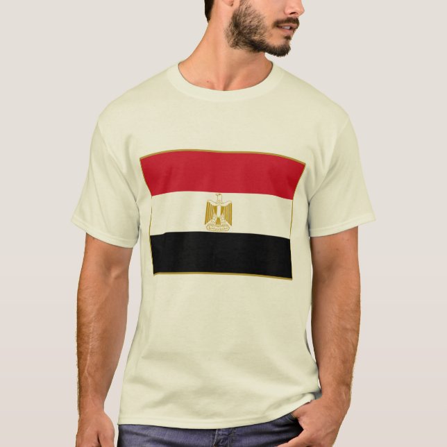 Camisetas de la bandera de EGIPTO, tazas, botones (Anverso)