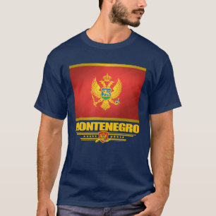 Camisetas de la bandera de Montenegro