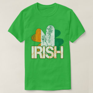 Camisetas de la bandera de Shamrock irlandesa (con