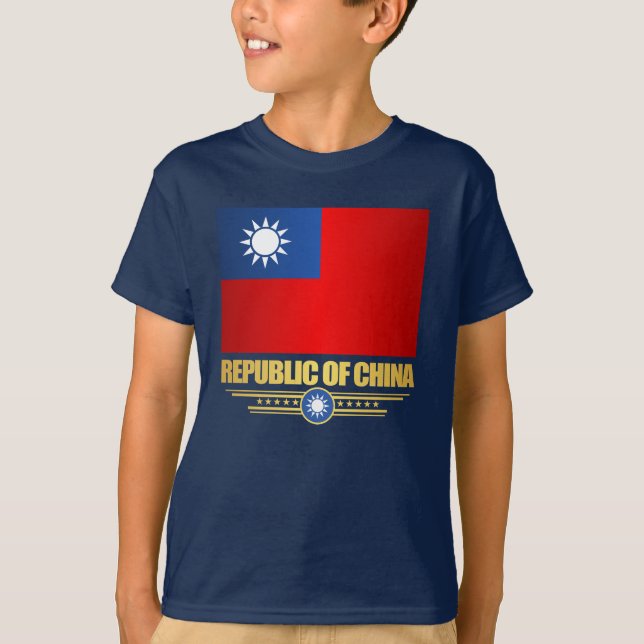 Camisetas de la bandera de Taiwán (República de Ch (Anverso)