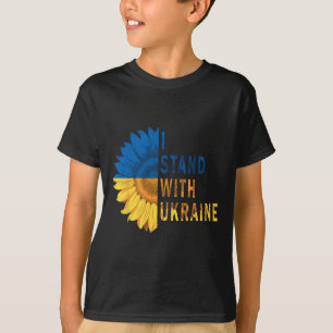 Camisetas de la bandera de Ucrania con girasoles M