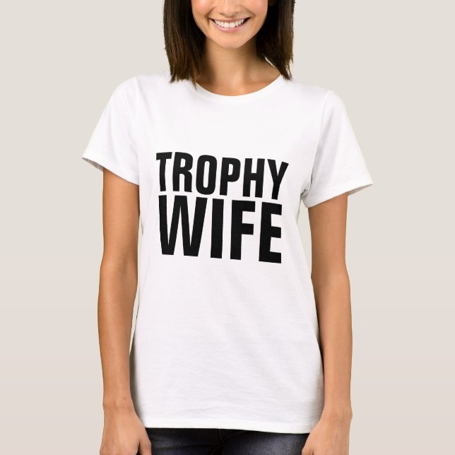 CAMISETAS DE LA BODA DE LA ESPOSA DE LA TROFETERÍA (Anverso)